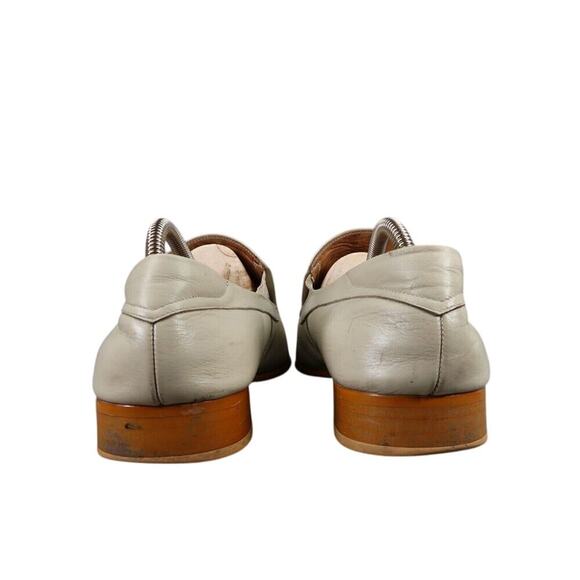 San Meldini Shoes Mens 43 Loafers Slip On Snip Toe Moc Leather Italian Classic - Picture 5 of 16